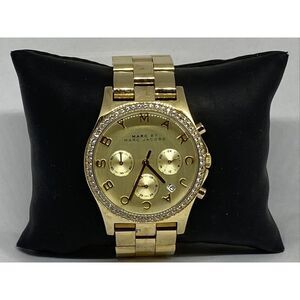 Marc Jacobs MBM3105 Women's Gold Stainless Steel Analog Dial Quartz Watch XX899